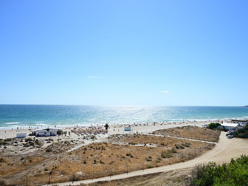 Vista de la playa de los bateles